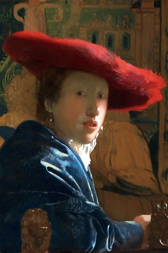 Johannes Vermeer - Meisje Met Een Rode Hoed Diamond Painting Planet