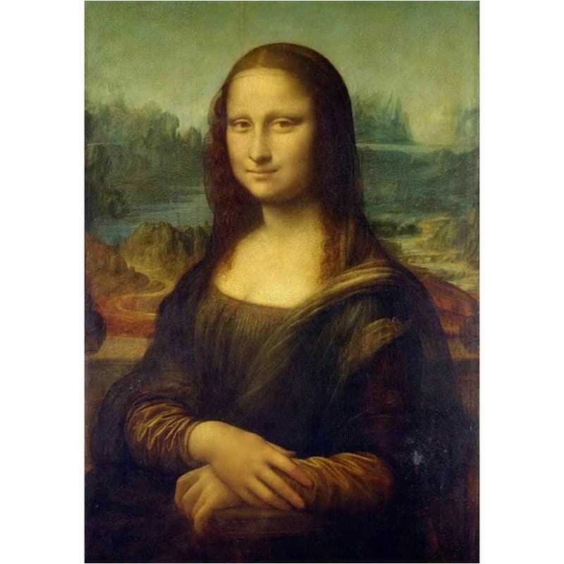 Leonardo da Vinci - Mona Lisa 40x50cm (Morgen in huis) Diamond Painting Planet